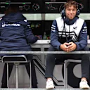 SPA, BELGIUM - AUGUST 26: Pierre Gasly of France and Scuderia AlphaTauri looks on from the pitwall during practice ahead of the F1 Grand Prix of Belgium at Circuit de Spa-Francorchamps on August 26, 2022 in Spa, Belgium. (Photo by Peter Fox/Getty Images)