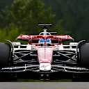 SPA, BELGIUM - AUGUST 26: Valtteri Bottas of Finland driving the (77) Alfa Romeo F1 C42 Ferrari on track during practice ahead of the F1 Grand Prix of Belgium at Circuit de Spa-Francorchamps on August 26, 2022 in Spa, Belgium. (Photo by Mark Thompson/Getty Images)