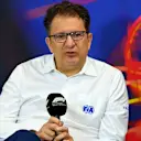 SPA, BELGIUM - AUGUST 27: Nikos Tombazis, FIA Single Seater Technical Director attends the Team Principals Press Conference prior to final practice ahead of the F1 Grand Prix of Belgium at Circuit de Spa-Francorchamps on August 27, 2022 in Spa, Belgium. (Photo by Dan Mullan/Getty Images)