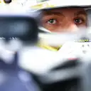 SPA, BELGIUM - AUGUST 27: Max Verstappen of the Netherlands and Oracle Red Bull Racing prepares to drive in the garage during qualifying ahead of the F1 Grand Prix of Belgium at Circuit de Spa-Francorchamps on August 27, 2022 in Spa, Belgium. (Photo by Mark Thompson/Getty Images)