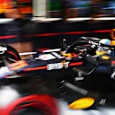 SPA, BELGIUM - AUGUST 27: Sergio Perez of Mexico driving the (11) Oracle Red Bull Racing RB18 leaves the garage during qualifying ahead of the F1 Grand Prix of Belgium at Circuit de Spa-Francorchamps on August 27, 2022 in Spa, Belgium. (Photo by Mark Thompson/Getty Images)