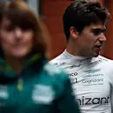 SPA, BELGIUM - AUGUST 27: 14th place qualifier Lance Stroll of Canada and Aston Martin F1 Team walks in the Paddock during qualifying ahead of the F1 Grand Prix of Belgium at Circuit de Spa-Francorchamps on August 27, 2022 in Spa, Belgium. (Photo by Rudy Carezzevoli/Getty Images)