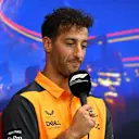 SPA, BELGIUM - AUGUST 25: Daniel Ricciardo of Australia and McLaren attends the Drivers Press Conference during previews ahead of the F1 Grand Prix of Belgium at Circuit de Spa-Francorchamps on August 25, 2022 in Spa, Belgium. (Photo by Dan Mullan/Getty Images)