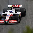 SAO PAULO, BRAZIL - NOVEMBER 11: Mick Schumacher of Germany driving the (47) Haas F1 VF-22 Ferrari on track during practice ahead of the F1 Grand Prix of Brazil at Autodromo Jose Carlos Pace on November 11, 2022 in Sao Paulo, Brazil. (Photo by Bryn Lennon - Formula 1/Formula 1 via Getty Images)