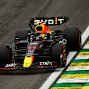 SAO PAULO, BRAZIL - NOVEMBER 11: Sergio Perez of Mexico driving the (11) Oracle Red Bull Racing RB18 on track during qualifying ahead of the F1 Grand Prix of Brazil at Autodromo Jose Carlos Pace on November 11, 2022 in Sao Paulo, Brazil. (Photo by Chris Graythen/Getty Images)