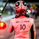 SAO PAULO, BRAZIL - NOVEMBER 11: Pierre Gasly of Scuderia AlphaTauri and France  during practice/qualifying ahead of the F1 Grand Prix of Brazil at Autodromo Jose Carlos Pace on November 11, 2022 in Sao Paulo, Brazil. (Photo by Peter Fox/Getty Images)