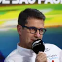 SAO PAULO, BRAZIL - NOVEMBER 12: Francois-Xavier Demaison, Technical Director of Williams attends a press conference prior to practice ahead of the F1 Grand Prix of Brazil at Autodromo Jose Carlos Pace on November 12, 2022 in Sao Paulo, Brazil. (Photo by Bryn Lennon/Getty Images)