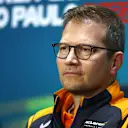 SAO PAULO, BRAZIL - NOVEMBER 12: McLaren Team Principal Andreas Seidl attends a press conference prior to practice ahead of the F1 Grand Prix of Brazil at Autodromo Jose Carlos Pace on November 12, 2022 in Sao Paulo, Brazil. (Photo by Bryn Lennon/Getty Images)