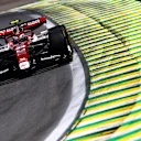 SAO PAULO, BRAZIL - NOVEMBER 12: Zhou Guanyu of China driving the (24) Alfa Romeo F1 C42 Ferrari on track during practice ahead of the F1 Grand Prix of Brazil at Autodromo Jose Carlos Pace on November 12, 2022 in Sao Paulo, Brazil. (Photo by Mark Thompson/Getty Images)