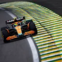 SAO PAULO, BRAZIL - NOVEMBER 13: Lando Norris of Great Britain driving the (4) McLaren MCL36 Mercedes on track during the F1 Grand Prix of Brazil at Autodromo Jose Carlos Pace on November 13, 2022 in Sao Paulo, Brazil. (Photo by Jared C. Tilton/Getty Images)