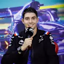 SAO PAULO, BRAZIL - NOVEMBER 10: Esteban Ocon of France and Alpine F1 attends the Drivers Press Conference during previews ahead of the F1 Grand Prix of Brazil at Autodromo Jose Carlos Pace on November 10, 2022 in Sao Paulo, Brazil. (Photo by Jared C. Tilton/Getty Images)