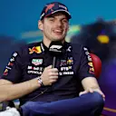 SAO PAULO, BRAZIL - NOVEMBER 10: Max Verstappen of the Netherlands and Oracle Red Bull Racing attends the Drivers Press Conference during previews ahead of the F1 Grand Prix of Brazil at Autodromo Jose Carlos Pace on November 10, 2022 in Sao Paulo, Brazil. (Photo by Jared C. Tilton/Getty Images)