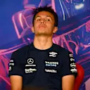MONTREAL, QUEBEC - JUNE 17: Alexander Albon of Thailand and Williams looks on in the Drivers Press Conference prior to  practice ahead of the F1 Grand Prix of Canada at Circuit Gilles Villeneuve on June 17, 2022 in Montreal, Quebec. (Photo by Clive Mason/Getty Images)