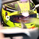 MONTREAL, QUEBEC - JUNE 17: Lewis Hamilton of Great Britain and Mercedes prepares to drive in the garage during practice ahead of the F1 Grand Prix of Canada at Circuit Gilles Villeneuve on June 17, 2022 in Montreal, Quebec. (Photo by Dan Mullan/Getty Images)