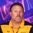 MONTREAL, QUEBEC - JUNE 18: McLaren Chief Executive Officer Zak Brown looks on in the Team Principals Press Conference prior to final practice ahead of the F1 Grand Prix of Canada at Circuit Gilles Villeneuve on June 18, 2022 in Montreal, Quebec. (Photo by Dan Istitene/Getty Images)