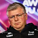MONTREAL, QUEBEC - JUNE 18: Otmar Szafnauer, Team Principal of Alpine F1 looks on in the Team Principals Press Conference prior to final practice ahead of the F1 Grand Prix of Canada at Circuit Gilles Villeneuve on June 18, 2022 in Montreal, Quebec. (Photo by Clive Rose/Getty Images)