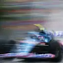 MONTREAL, QUEBEC - JUNE 18: Esteban Ocon of France driving the (31) Alpine F1 A522 Renault in the wet during final practice ahead of the F1 Grand Prix of Canada at Circuit Gilles Villeneuve on June 18, 2022 in Montreal, Quebec. (Photo by Lars Baron - Formula 1/Formula 1 via Getty Images)