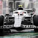 MONTREAL, QUEBEC - JUNE 18: Yuki Tsunoda of Japan driving the (22) Scuderia AlphaTauri AT03 in the Pitlane during qualifying ahead of the F1 Grand Prix of Canada at Circuit Gilles Villeneuve on June 18, 2022 in Montreal, Quebec. (Photo by Peter Fox/Getty Images)