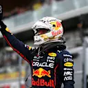 MONTREAL, QUEBEC - JUNE 18: Pole position qualifier Max Verstappen of the Netherlands and Oracle Red Bull Racing celebrates in parc ferme during qualifying ahead of the F1 Grand Prix of Canada at Circuit Gilles Villeneuve on June 18, 2022 in Montreal, Quebec. (Photo by Dan Mullan/Getty Images)