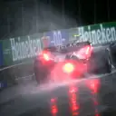 MONTREAL, QUEBEC - JUNE 18: Carlos Sainz of Spain driving (55) the Ferrari F1-75 in the wet during qualifying ahead of the F1 Grand Prix of Canada at Circuit Gilles Villeneuve on June 18, 2022 in Montreal, Quebec. (Photo by Clive Mason/Getty Images)