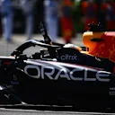 MONTREAL, QUEBEC - JUNE 19: Race winner Max Verstappen of the Netherlands and Oracle Red Bull Racing celebrates in parc ferme during the F1 Grand Prix of Canada at Circuit Gilles Villeneuve on June 19, 2022 in Montreal, Quebec. (Photo by Clive Mason/Getty Images)