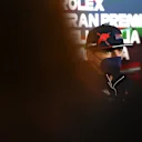 IMOLA, ITALY - APRIL 22: Max Verstappen of the Netherlands and Oracle Red Bull Racing talks in the Drivers Press Conference prior to practice ahead of the F1 Grand Prix of Emilia Romagna at Autodromo Enzo e Dino Ferrari on April 22, 2022 in Imola, Italy. (Photo by Lars Baron/Getty Images)