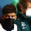 IMOLA, ITALY - APRIL 22: Pierre Gasly of France and Scuderia AlphaTauri talks in the Drivers Press Conference prior to practice ahead of the F1 Grand Prix of Emilia Romagna at Autodromo Enzo e Dino Ferrari on April 22, 2022 in Imola, Italy. (Photo by Lars Baron/Getty Images)