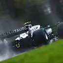 IMOLA, ITALY - APRIL 22: Yuki Tsunoda of Japan driving the (22) Scuderia AlphaTauri AT03 on track during practice ahead of the F1 Grand Prix of Emilia Romagna at Autodromo Enzo e Dino Ferrari on April 22, 2022 in Imola, Italy. (Photo by Dan Istitene - Formula 1/Formula 1 via Getty Images)