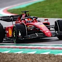 IMOLA, ITALY - APRIL 22: Charles Leclerc of Monaco driving (16) the Ferrari F1-75 on track during qualifying ahead of the F1 Grand Prix of Emilia Romagna at Autodromo Enzo e Dino Ferrari on April 22, 2022 in Imola, Italy. (Photo by Mark Thompson/Getty Images)