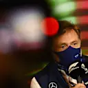IMOLA, ITALY - APRIL 23: Jost Capito, CEO of Williams F1 talks in the Team Principals Press Conference prior to practice ahead of the F1 Grand Prix of Emilia Romagna at Autodromo Enzo e Dino Ferrari on April 23, 2022 in Imola, Italy. (Photo by Clive Mason/Getty Images)