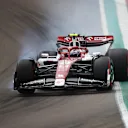 IMOLA, ITALY - APRIL 23: Zhou Guanyu of China driving the (24) Alfa Romeo F1 C42 Ferrari on track during practice ahead of the F1 Grand Prix of Emilia Romagna at Autodromo Enzo e Dino Ferrari on April 23, 2022 in Imola, Italy. (Photo by Joe Portlock - Formula 1/Formula 1 via Getty Images)