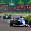 IMOLA, ITALY - APRIL 23: Fernando Alonso of Spain driving the (14) Alpine F1 A522 Renault on track during Sprint ahead of the F1 Grand Prix of Emilia Romagna at Autodromo Enzo e Dino Ferrari on April 23, 2022 in Imola, Italy. (Photo by Joe Portlock - Formula 1/Formula 1 via Getty Images)