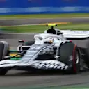 IMOLA, ITALY - APRIL 23: Yuki Tsunoda of Japan driving the (22) Scuderia AlphaTauri AT03 on track during Sprint ahead of the F1 Grand Prix of Emilia Romagna at Autodromo Enzo e Dino Ferrari on April 23, 2022 in Imola, Italy. (Photo by Dan Mullan/Getty Images)