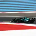 LE CASTELLET, FRANCE - JULY 22: Lance Stroll of Canada driving the (18) Aston Martin AMR22 Mercedes on track during practice ahead of the F1 Grand Prix of France at Circuit Paul Ricard on July 22, 2022 in Le Castellet, France. (Photo by Bryn Lennon - Formula 1/Formula 1 via Getty Images)