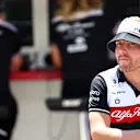 LE CASTELLET, FRANCE - JULY 22: Valtteri Bottas of Finland and Alfa Romeo F1 looks on in the Pitlane as he sits out FP1 during practice ahead of the F1 Grand Prix of France at Circuit Paul Ricard on July 22, 2022 in Le Castellet, France. (Photo by Dan Istitene - Formula 1/Formula 1 via Getty Images)