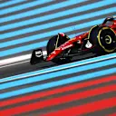 LE CASTELLET, FRANCE - JULY 22: Carlos Sainz of Spain driving (55) the Ferrari F1-75 on track during practice ahead of the F1 Grand Prix of France at Circuit Paul Ricard on July 22, 2022 in Le Castellet, France. (Photo by Dan Istitene - Formula 1/Formula 1 via Getty Images)