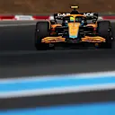 LE CASTELLET, FRANCE - JULY 24: Lando Norris of Great Britain driving the (4) McLaren MCL36 Mercedes on track during the F1 Grand Prix of France at Circuit Paul Ricard on July 24, 2022 in Le Castellet, France. (Photo by Bryn Lennon - Formula 1/Formula 1 via Getty Images)