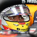 NORTHAMPTON, ENGLAND - JULY 01: Sergio Perez of Mexico and Oracle Red Bull Racing prepares to drive in the garage during practice ahead of the F1 Grand Prix of Great Britain at Silverstone on July 01, 2022 in Northampton, England. (Photo by Clive Rose/Getty Images)