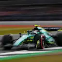 NORTHAMPTON, ENGLAND - JULY 01: Sebastian Vettel of Germany driving the (5) Aston Martin AMR22 Mercedes during practice ahead of the F1 Grand Prix of Great Britain at Silverstone on July 01, 2022 in Northampton, England. (Photo by Dan Mullan - Formula 1/Formula 1 via Getty Images)