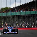 NORTHAMPTON, ENGLAND - JULY 01: Fernando Alonso of Spain driving the (14) Alpine F1 A522 Renault on track during practice ahead of the F1 Grand Prix of Great Britain at Silverstone on July 01, 2022 in Northampton, England. (Photo by Rudy Carezzevoli - Formula 1/Formula 1 via Getty Images)
