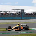 NORTHAMPTON, ENGLAND - JULY 01: Lando Norris of Great Britain driving the (4) McLaren MCL36 Mercedes on track during practice ahead of the F1 Grand Prix of Great Britain at Silverstone on July 01, 2022 in Northampton, England. (Photo by Rudy Carezzevoli - Formula 1/Formula 1 via Getty Images)