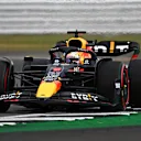 NORTHAMPTON, ENGLAND - JULY 01: Max Verstappen of the Netherlands driving the (1) Oracle Red Bull Racing RB18 on track during practice ahead of the F1 Grand Prix of Great Britain at Silverstone on July 01, 2022 in Northampton, England. (Photo by Clive Mason/Getty Images)