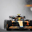 NORTHAMPTON, ENGLAND - JULY 02: Lando Norris of Great Britain driving the (4) McLaren MCL36 Mercedes during qualifying ahead of the F1 Grand Prix of Great Britain at Silverstone on July 02, 2022 in Northampton, England. (Photo by Rudy Carezzevoli - Formula 1/Formula 1 via Getty Images)