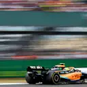 NORTHAMPTON, ENGLAND - JULY 03: Lando Norris of Great Britain driving the (4) McLaren MCL36 Mercedes during the F1 Grand Prix of Great Britain at Silverstone on July 03, 2022 in Northampton, England. (Photo by Rudy Carezzevoli - Formula 1/Formula 1 via Getty Images)