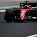 BUDAPEST, HUNGARY - JULY 29: Carlos Sainz of Spain driving (55) the Ferrari F1-75 on track during practice ahead of the F1 Grand Prix of Hungary at Hungaroring on July 29, 2022 in Budapest, Hungary. (Photo by Rudy Carezzevoli - Formula 1/Formula 1 via Getty Images)