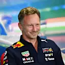 BUDAPEST, HUNGARY - JULY 30: Red Bull Racing Team Principal Christian Horner attends the Team Principals Press Conference prior to final practice ahead of the F1 Grand Prix of Hungary at Hungaroring on July 30, 2022 in Budapest, Hungary. (Photo by Dan Mullan/Getty Images)
