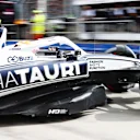 BUDAPEST, HUNGARY - JULY 30: Yuki Tsunoda of Japan driving the (22) Scuderia AlphaTauri AT03 leaves the garage during qualifying ahead of the F1 Grand Prix of Hungary at Hungaroring on July 30, 2022 in Budapest, Hungary. (Photo by Peter Fox/Getty Images)