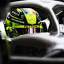 BUDAPEST, HUNGARY - JULY 30: Lewis Hamilton of Great Britain and Mercedes stops in the Pitlane during qualifying ahead of the F1 Grand Prix of Hungary at Hungaroring on July 30, 2022 in Budapest, Hungary. (Photo by Mark Thompson/Getty Images)