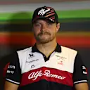 BUDAPEST, HUNGARY - JULY 28: Valtteri Bottas of Finland and Alfa Romeo F1 looks on in the Drivers Press Conference during previews ahead of the F1 Grand Prix of Hungary at Hungaroring on July 28, 2022 in Budapest, Hungary. (Photo by Bryn Lennon/Getty Images)