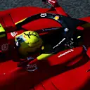 MONZA, ITALY - SEPTEMBER 09: Carlos Sainz of Spain driving (55) the Ferrari F1-75 on track  during practice ahead of the F1 Grand Prix of Italy at Autodromo Nazionale Monza on September 09, 2022 in Monza, Italy. (Photo by Mark Thompson/Getty Images)